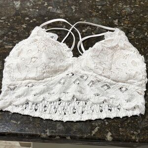 Wishlist White Lace Crop Top